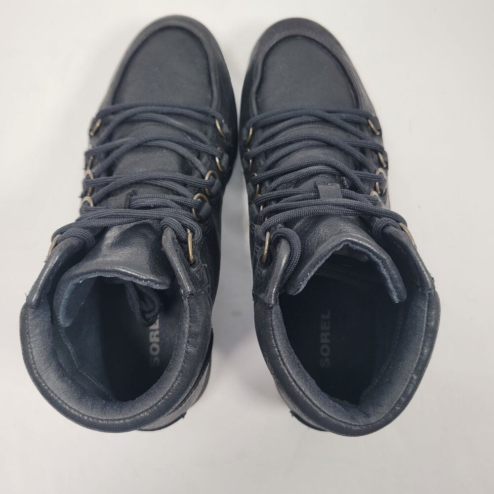 Sorel Harlow Women's Black Lace Up Ankle Boots NL3339-010 US Size 7.5 - Picture 5 of 9